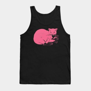 Pink Cat Tank Top